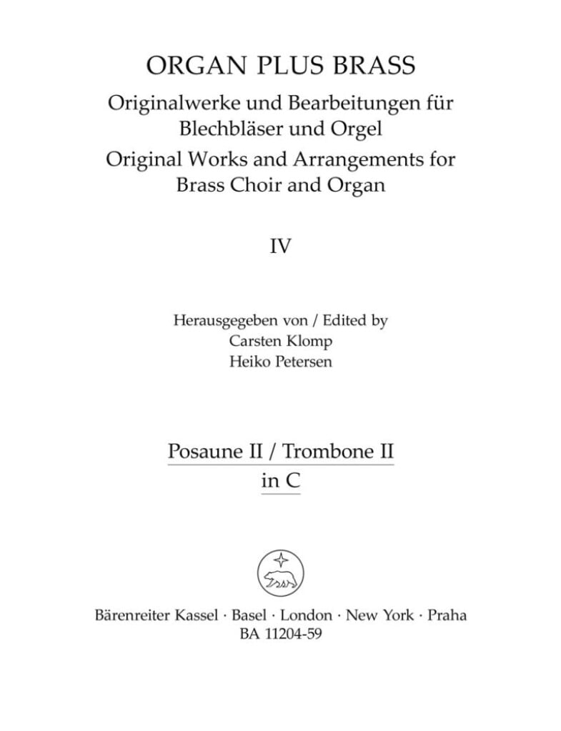 organ plus brass, Band IV: Cathedral Sounds